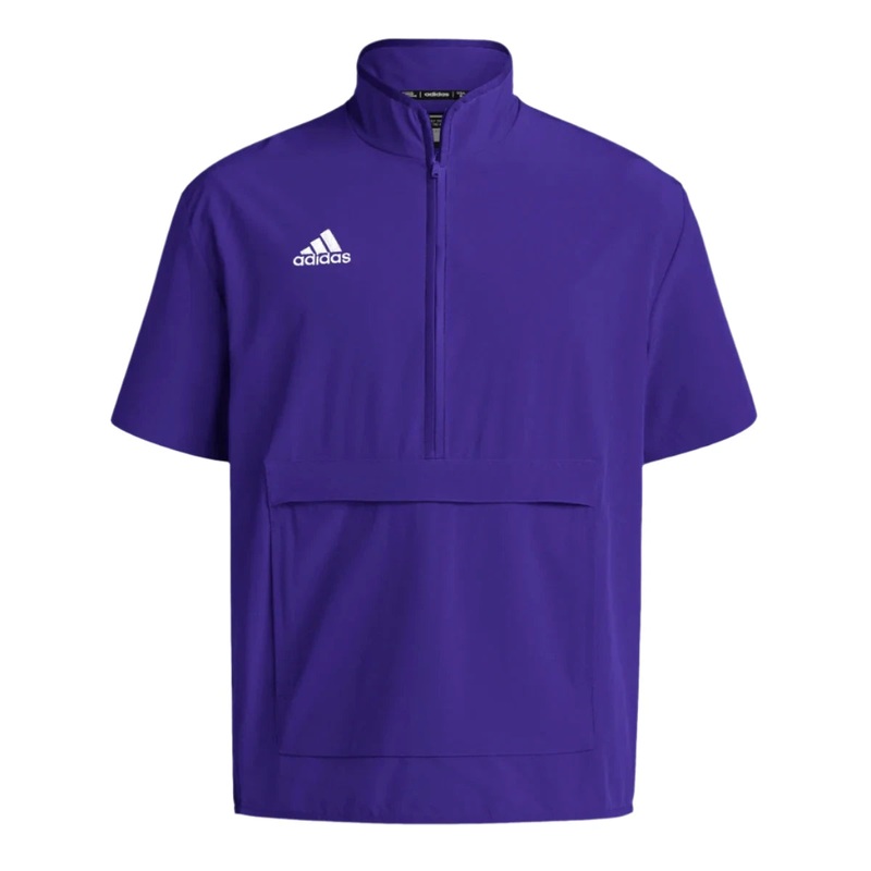 adidas Men’s Coach Short Sleeve 1/4 Zip Jacket