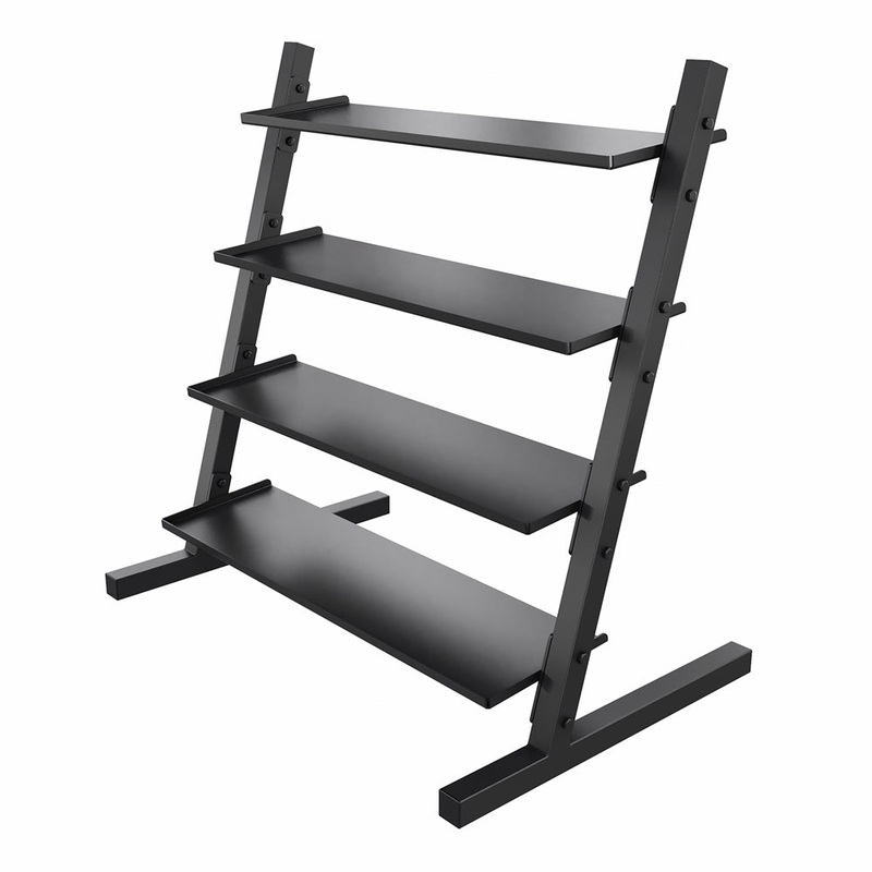 Power Systems Neoprene/Vinyl Dumbbell 4-Tier Storage Rack