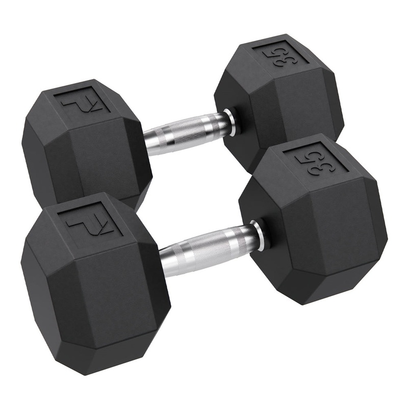 Power Systems Rubber Hex Dumbbell Pairs