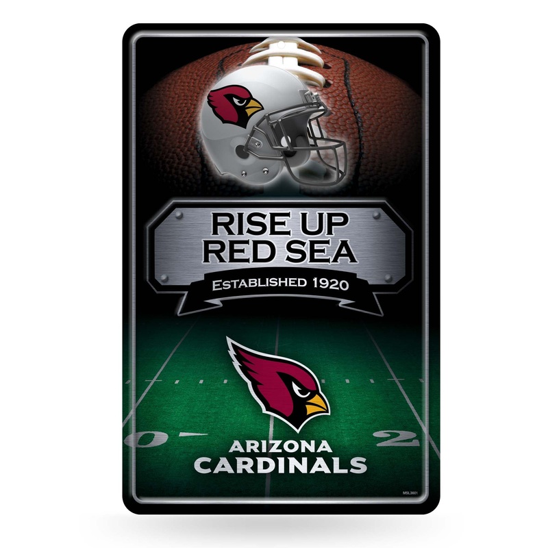 NFL Arizona Cardinals Large Metal Sign