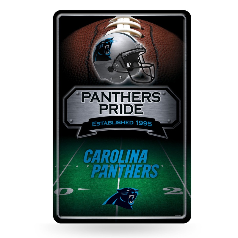 NFL Carolina Panthers Large Metal Sign