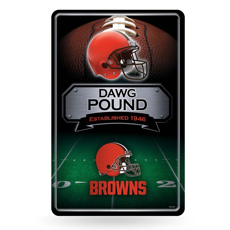 NFL Cleveland Browns Large Metal Sign