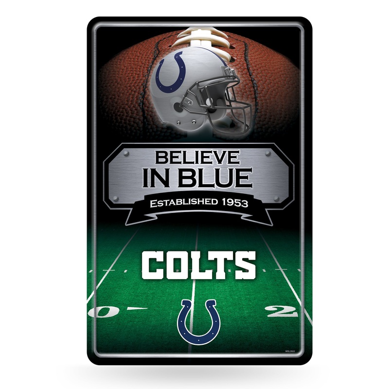 NFL Indianapolis Colts Large Metal Sign