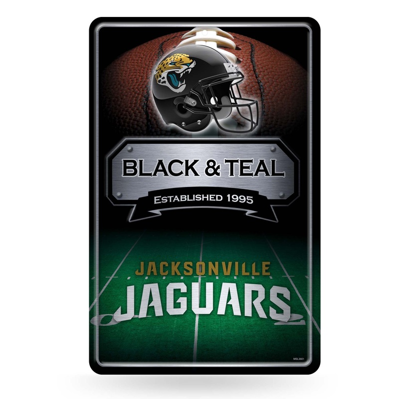 NFL Jacksonville Jaguars Large Metal Sign