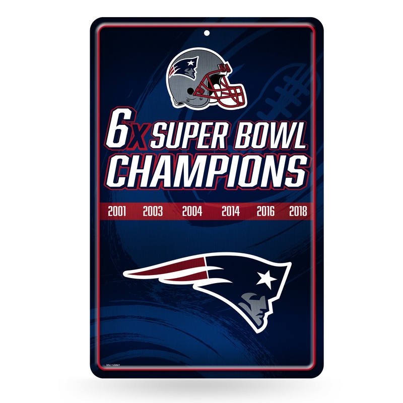 NFL New England Patriots Large Metal Sign
