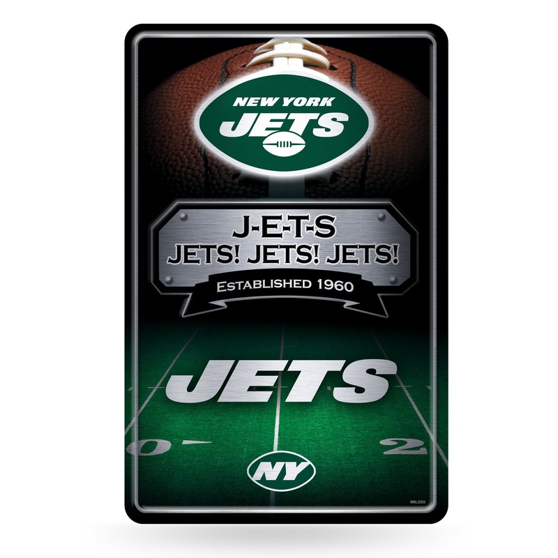 NFL New York Jets Large Metal Sign