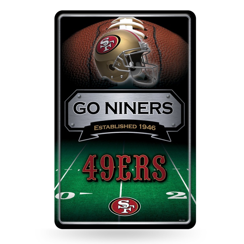 NFL San Francisco 49ers Large Metal Sign