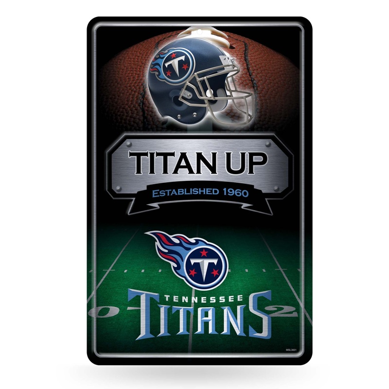 NFL Tennessee Titans Large Metal Sign