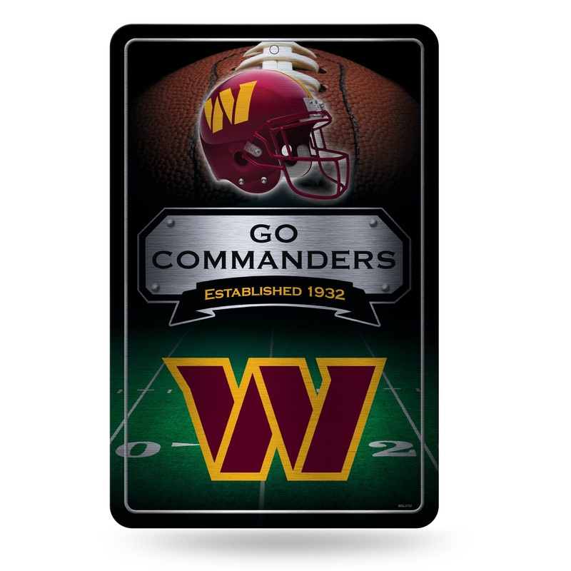 NFL Washington Commanders Large Metal Sign