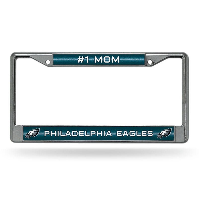 NFL Philadelphia Eagles Chrome Glitter License Plate Frame