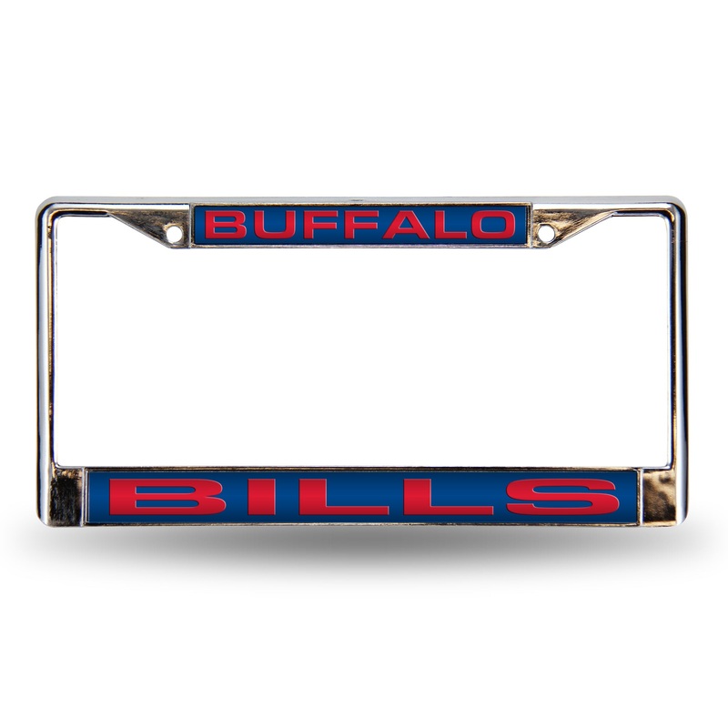 NFL Buffalo Bills Laser Cut Chrome License Plate Frame