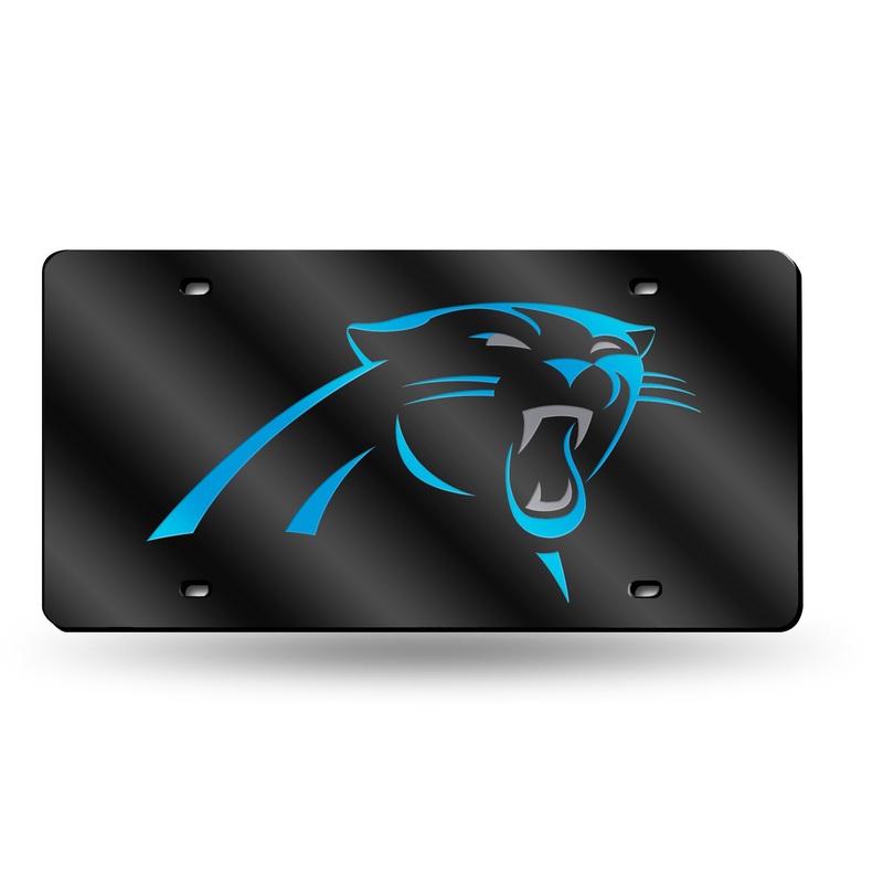 NFL Carolina Panthers Laser Cut License Plate Tag