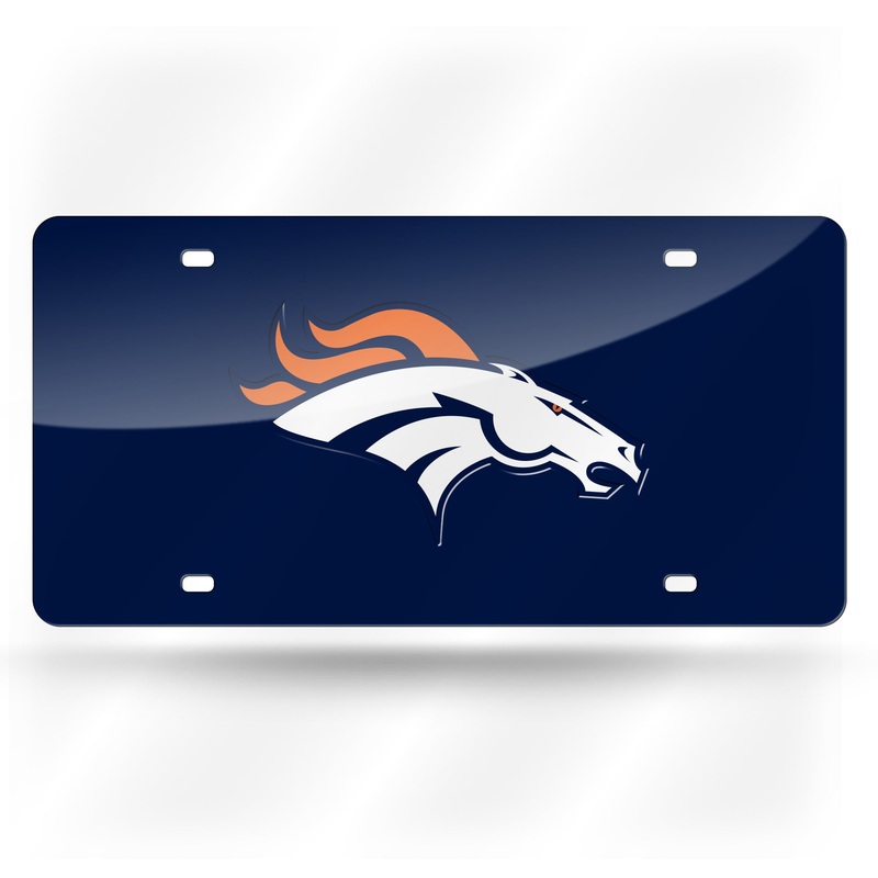 NFL Denver Broncos Laser Cut License Plate Tag