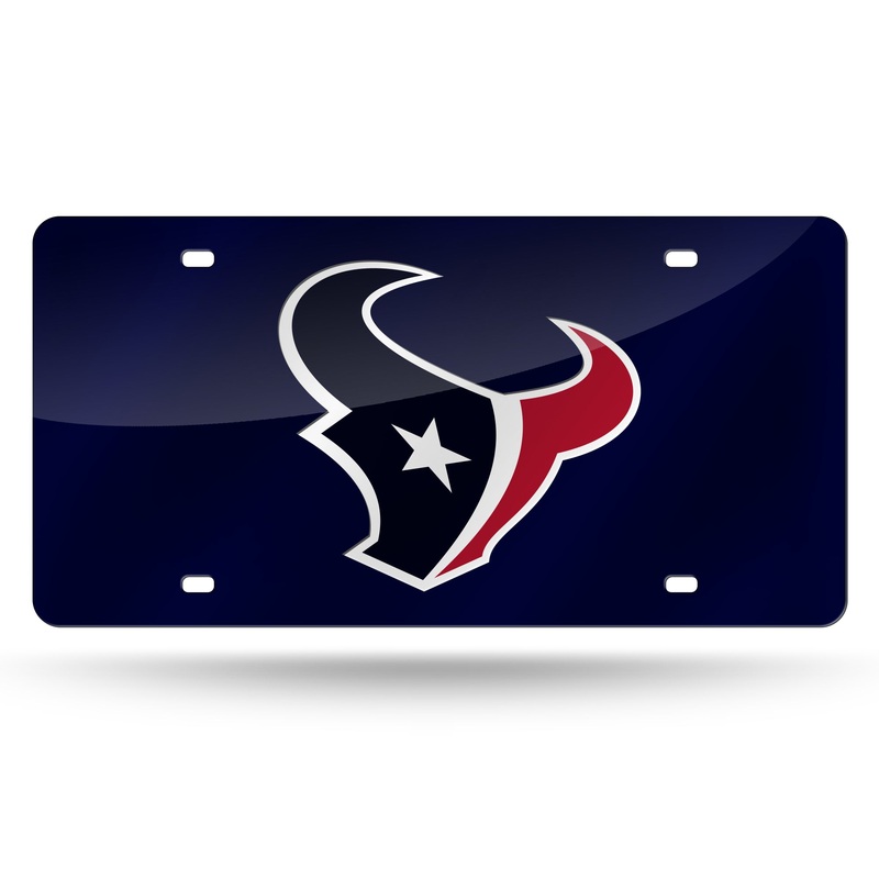 NFL Houston Texans Laser Cut License Plate Tag