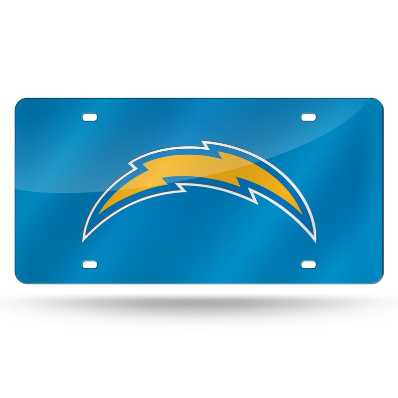 NFL Los Angeles Chargers Laser Cut License Plate Tag