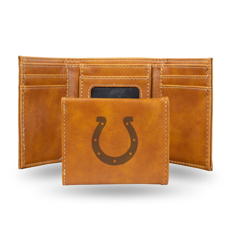 NFL Indianapolis Colts Laser Engraved Trifold Wallet