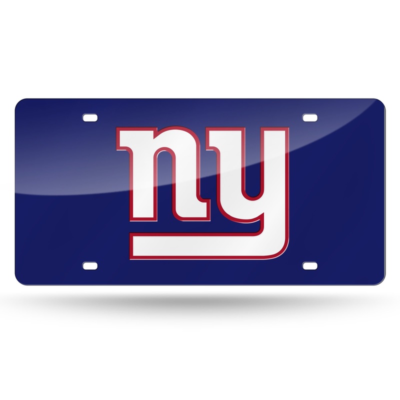 NFL New York Giants Laser Cut License Plate Tag