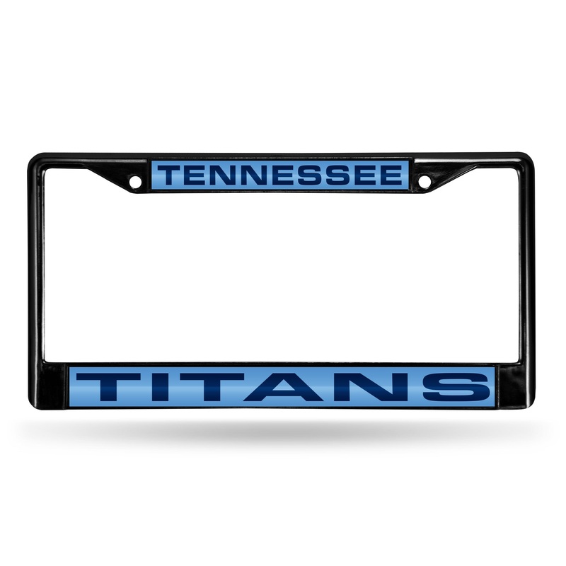 NFL Tennessee Titans Laser Cut Chrome License Plate Frame