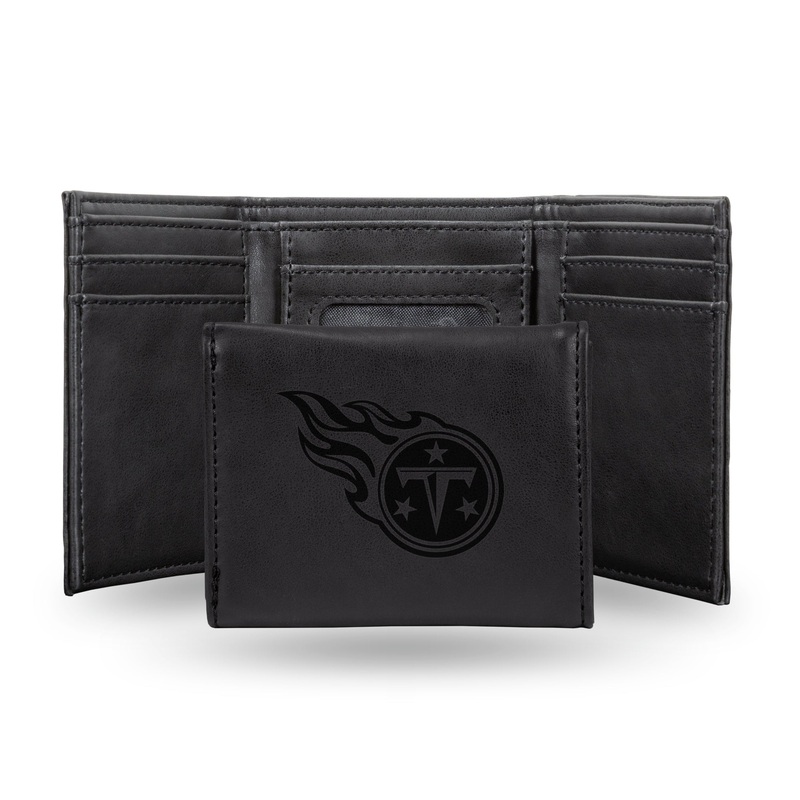 NFL Tennessee Titans Laser Engraved Trifold Wallet