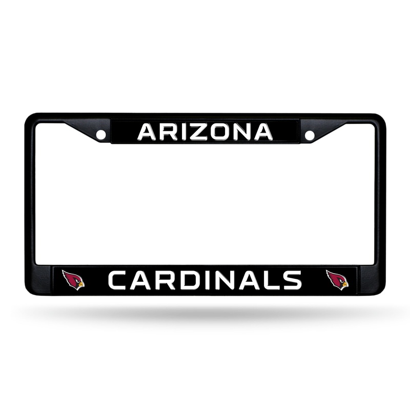 NFL Arizona Cardinals Black Chrome License Plate Frame