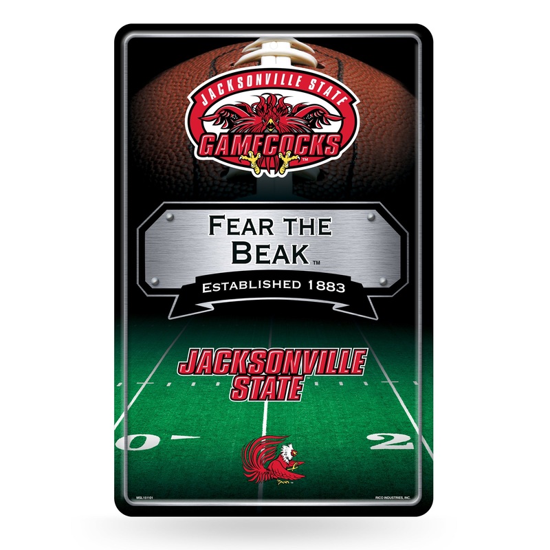 NCAA Jacksonville State Gamecocks Large Metal Sign