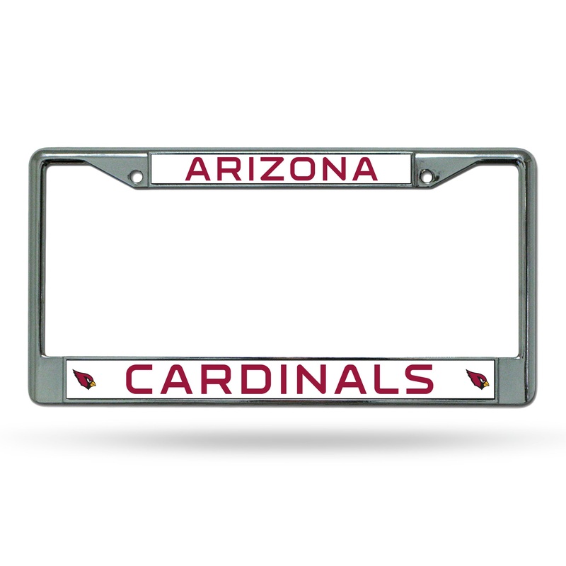 NFL Arizona Cardinals Chrome License Plate Frame
