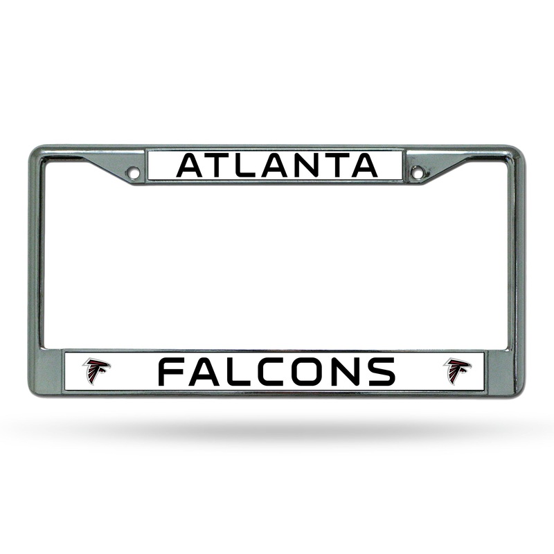 NFL Atlanta Falcons Chrome License Plate Frame