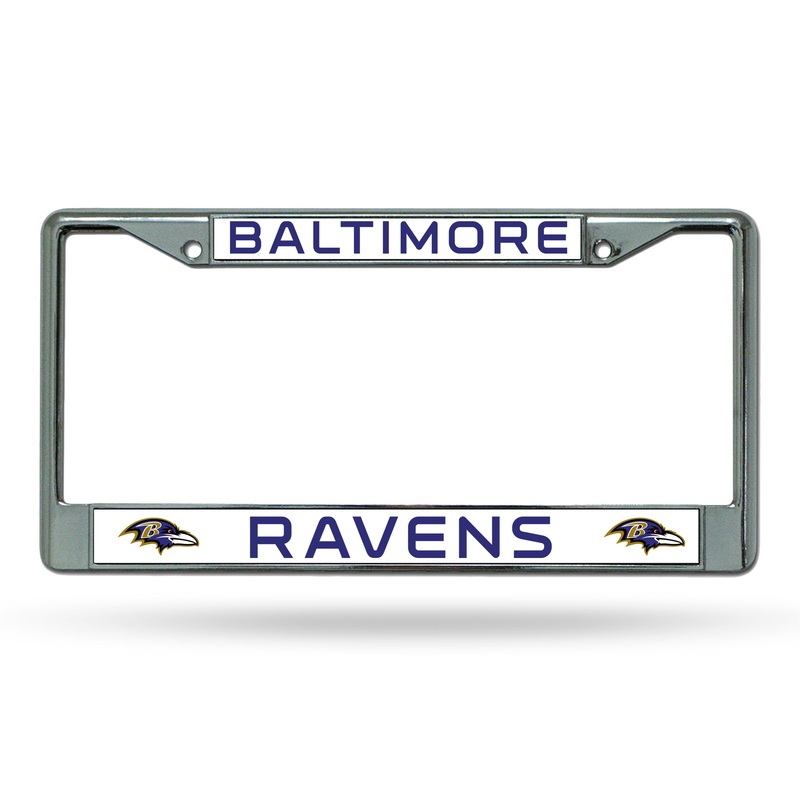 NFL Baltimore Ravens Chrome License Plate Frame