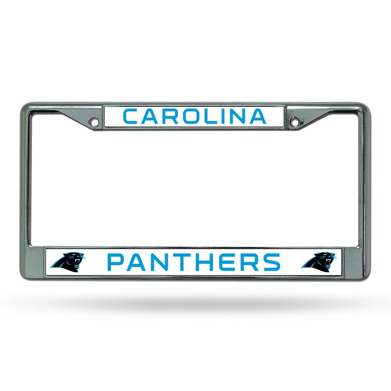 NFL Carolina Panthers Chrome License Plate Frame