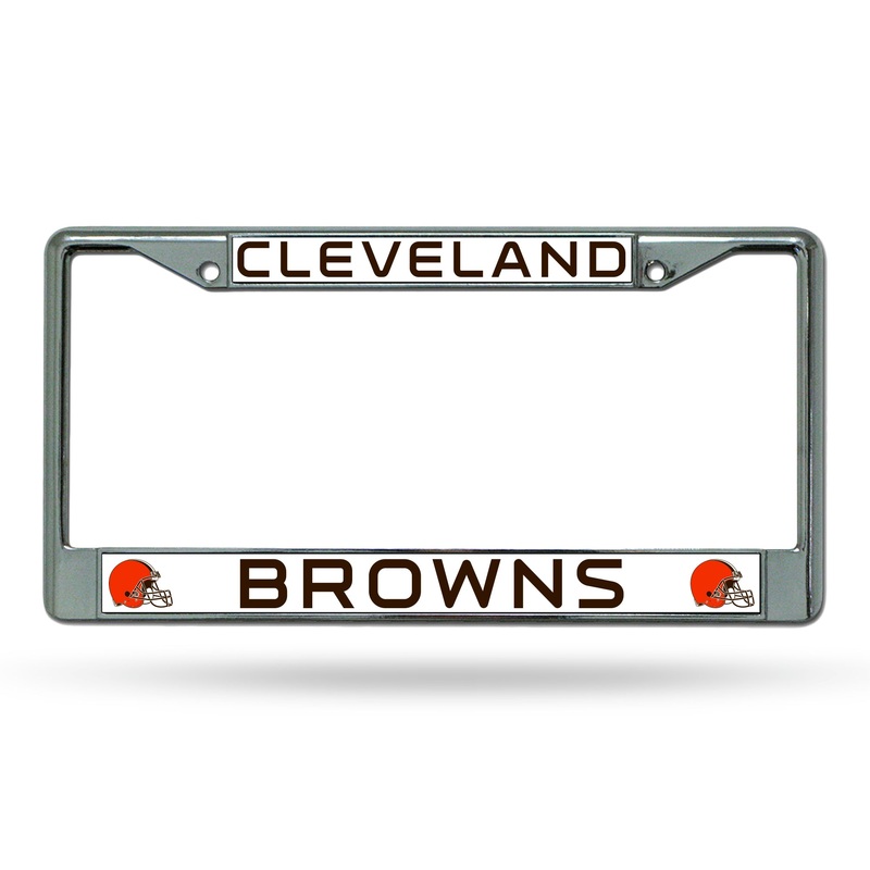 NFL Cleveland Browns Chrome License Plate Frame