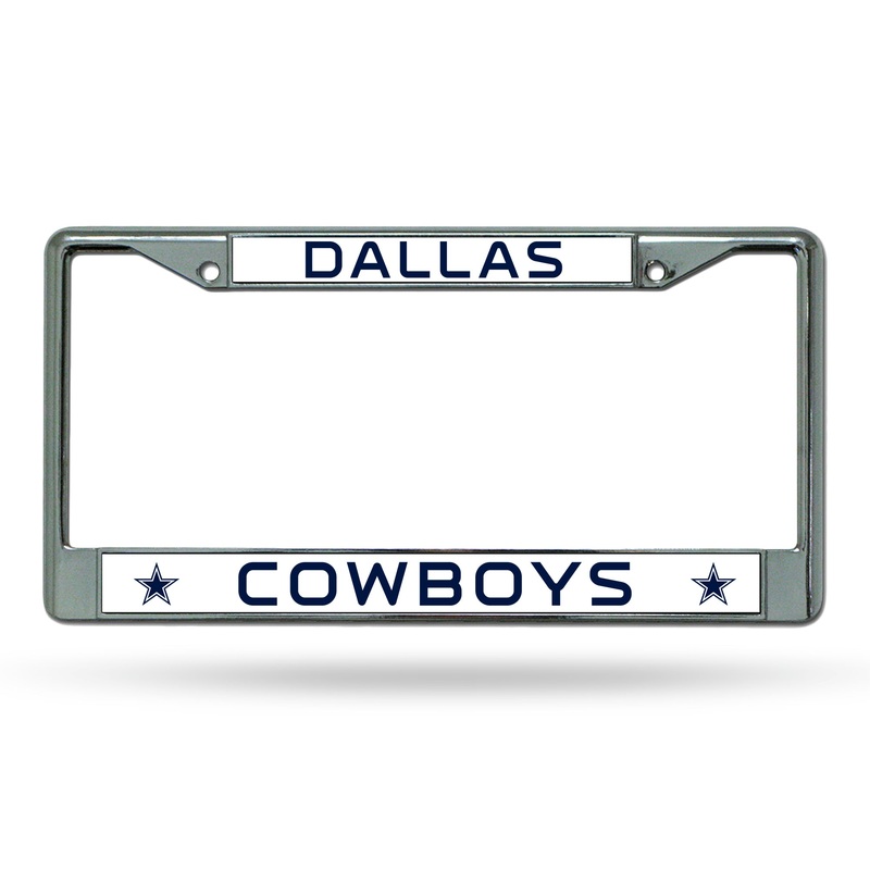 NFL Dallas Cowboys Chrome License Plate Frame