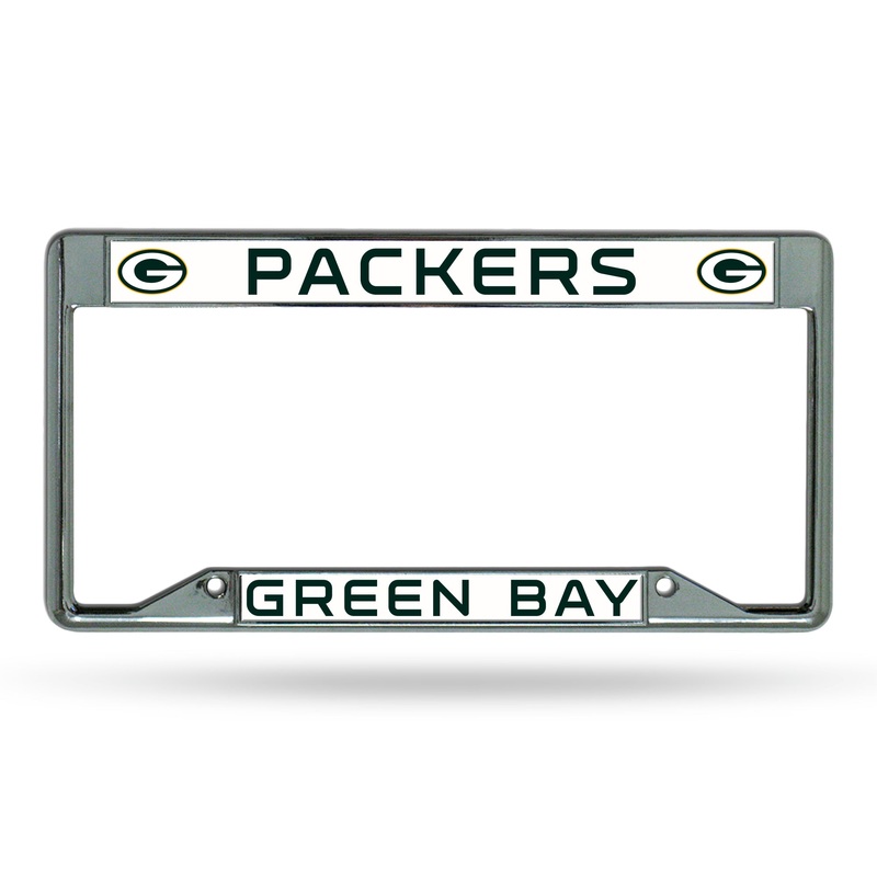 NFL Green Bay Packers Chrome License Plate Frame