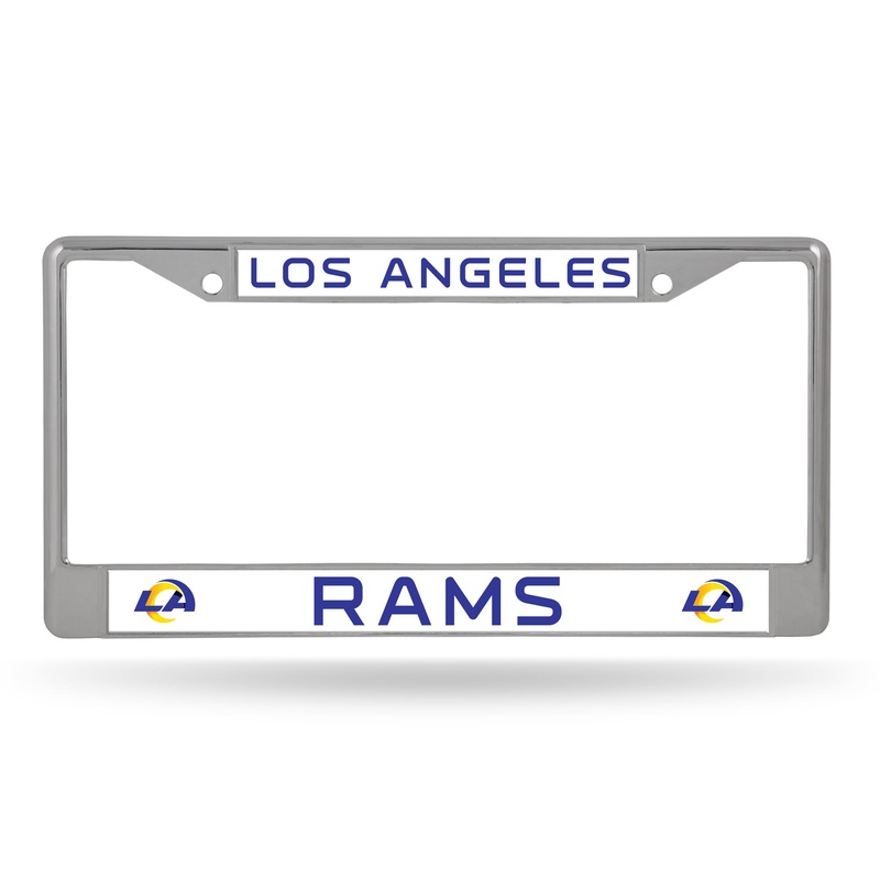 NFL Los Angeles Rams Chrome License Plate Frame