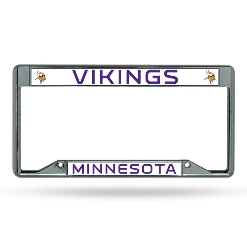 NFL Minnesota Vikings Chrome License Plate Frame