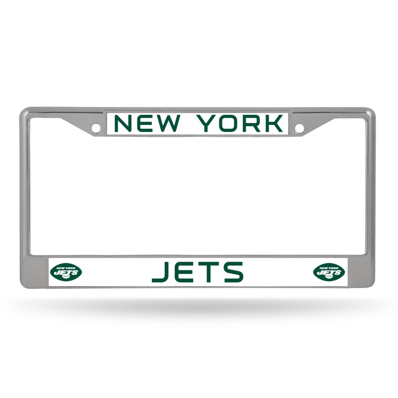 NFL New York Jets Chrome License Plate Frame