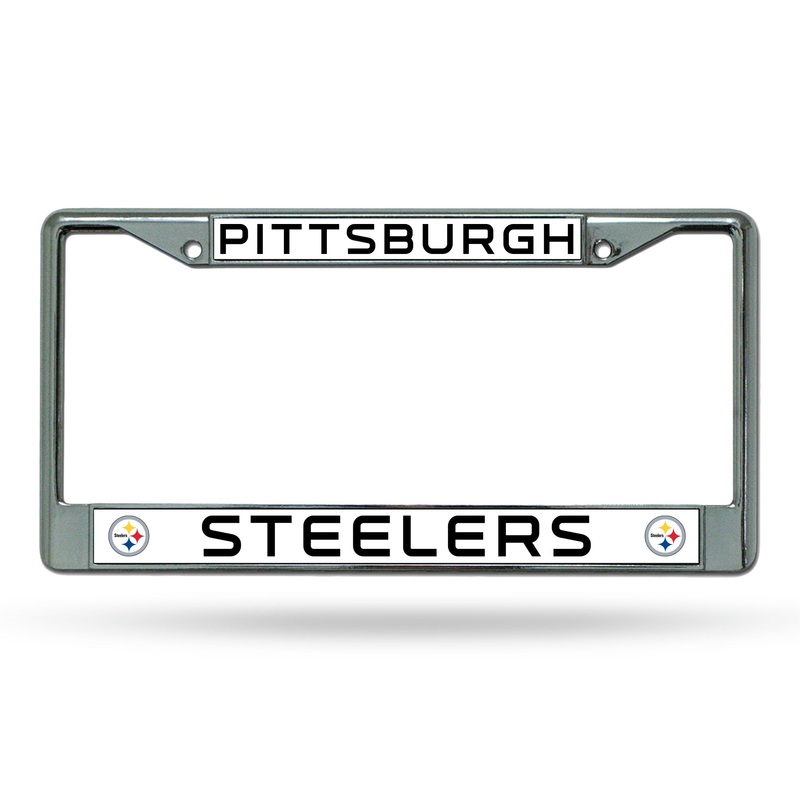 NFL Pittsburgh Steelers Chrome License Plate Frame