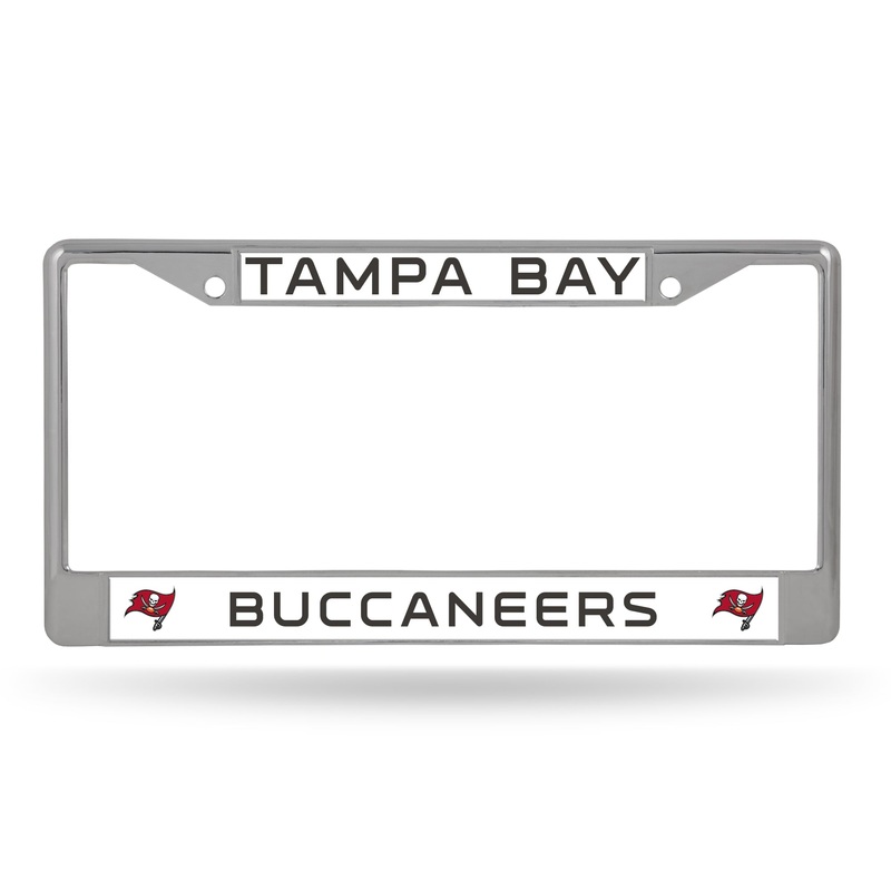 NFL Tampa Bay Buccaneers Chrome License Plate Frame
