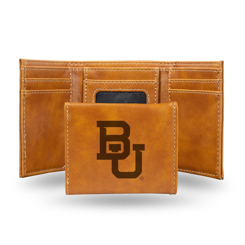 NCAA Baylor Bears Laser Engraved Tri-Fold Wallet