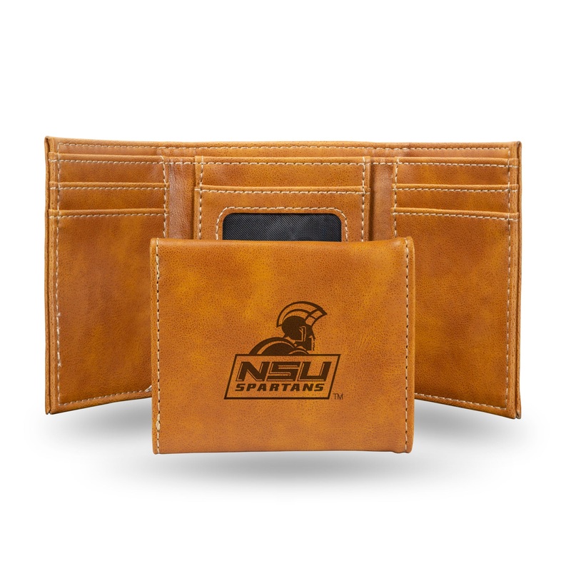 NCAA Norfolk State Spartans Laser Engraved Tri-Fold Wallet