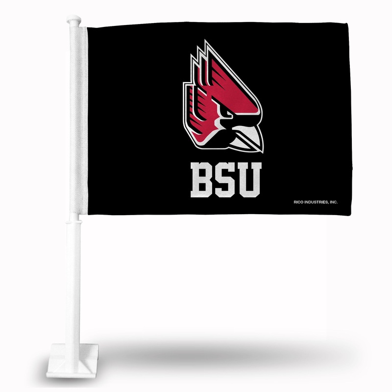 NCAA Ball State Cardinals Car Flag