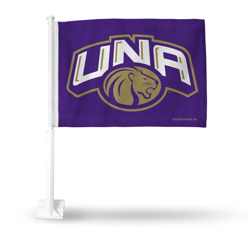 NCAA North Alabama Lions Car Flag