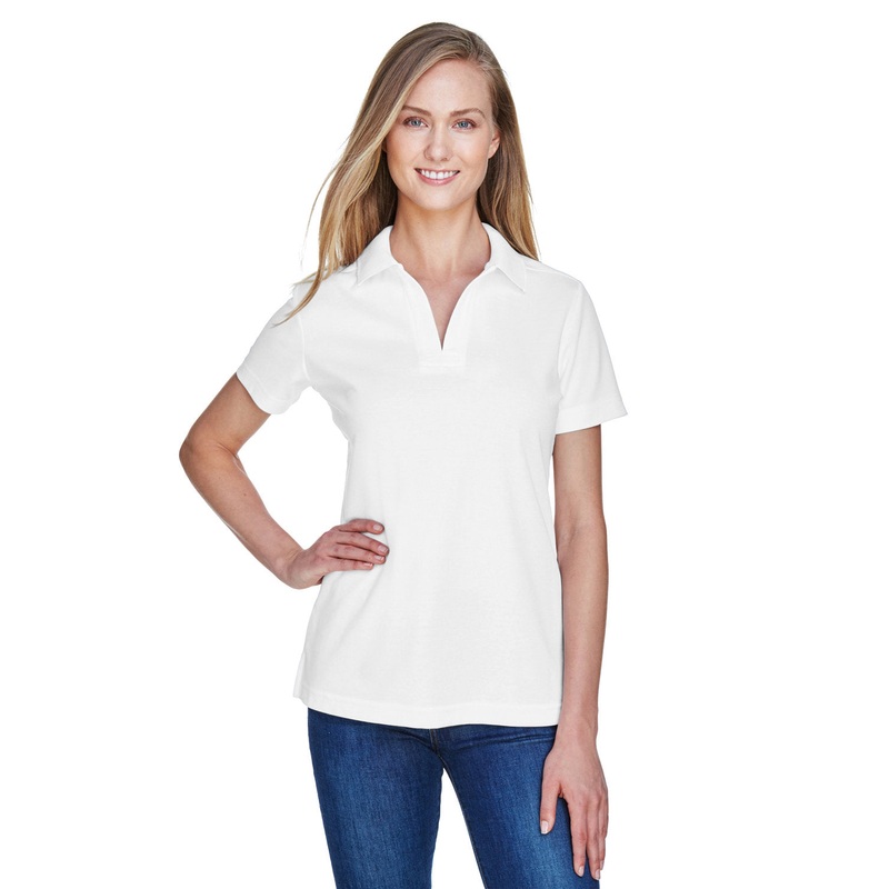 Devon & Jones CrownLux Performance Ladies’ Plaited Polo