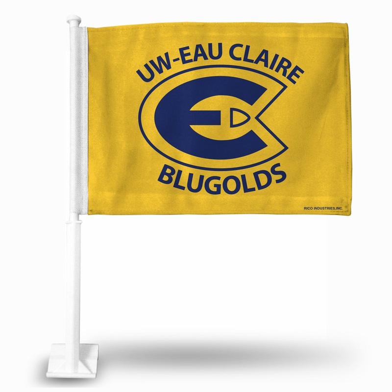 NCAA Wisconsin-Eau Claire Blugolds Car Flag