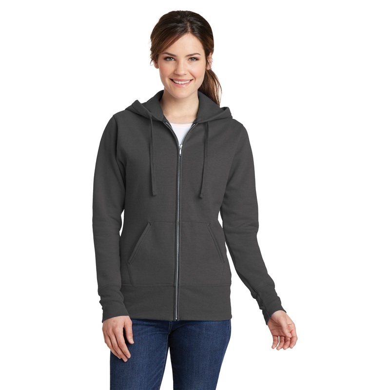Port & Company Women’s Core Fleece Full-Zip Hooded Sweatshirt
