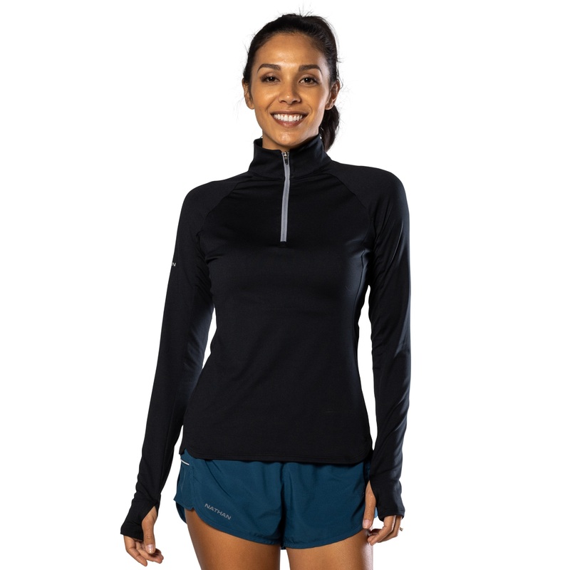 Nathan Sports Women’s Tempo 1/4 Zip 2.0 Long Sleeve