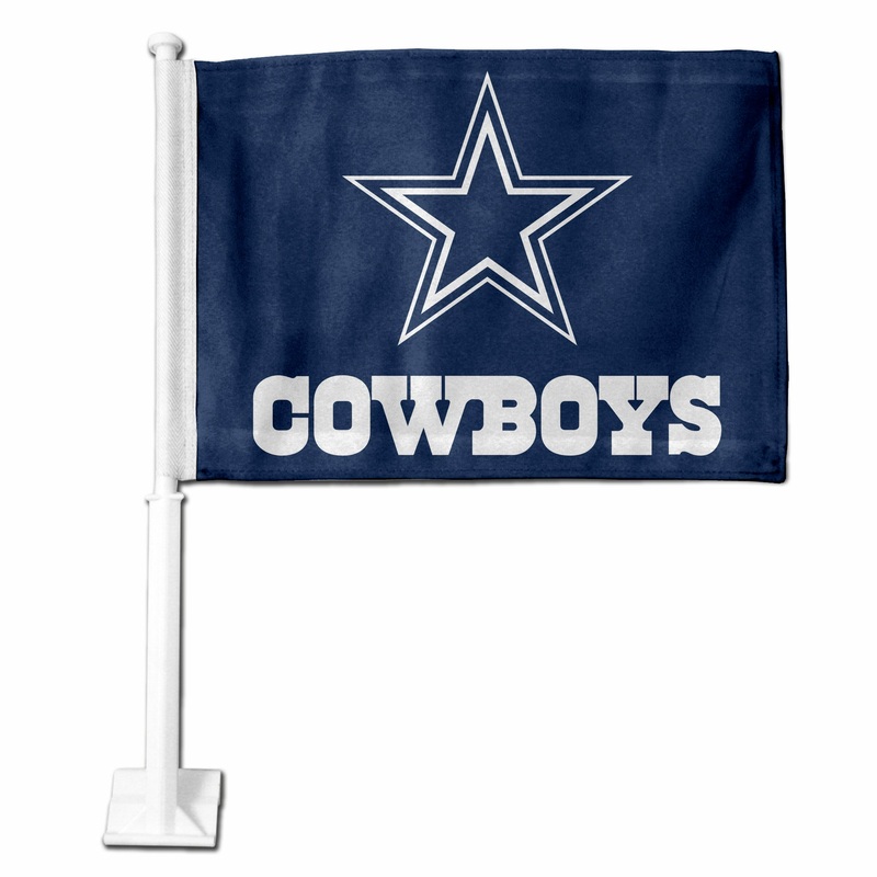 NFL Dallas Cowboys Car Flag|White|Champ|Primary|Navy|Star Logo Grey|Carbon Fiber|White Star|Blue Helmet|Blue