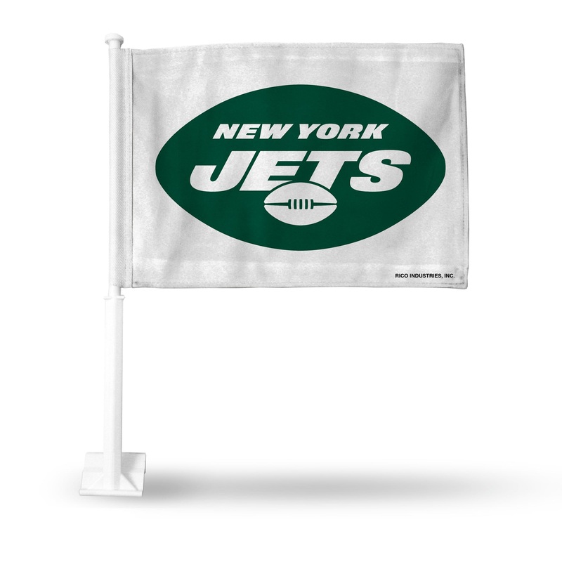 NFL New York Jets Car Flag|Green|Alternate