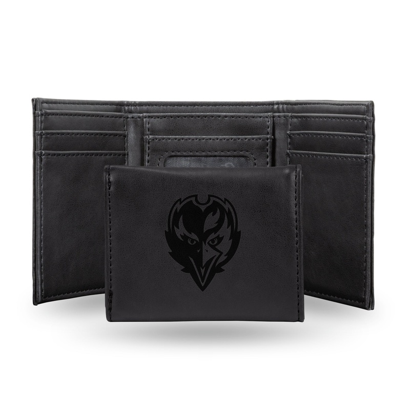 NFL Baltimore Ravens Laser Engraved Trifold Wallet