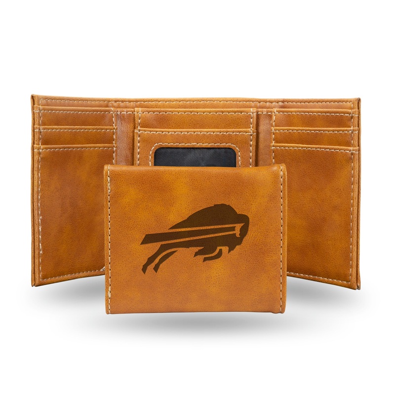 NFL Buffalo Bills Laser Engraved Trifold Wallet