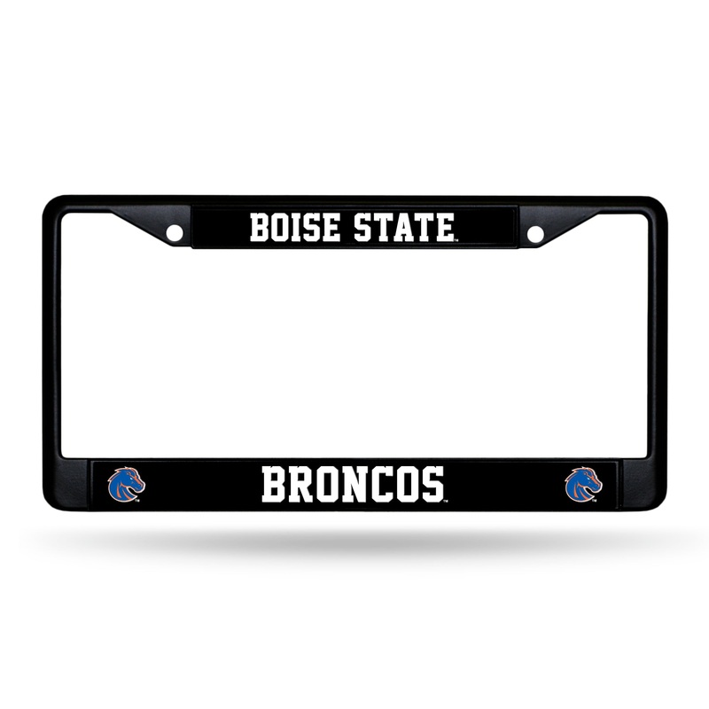 NCAA Boise State Broncos Black Chrome License Plate Frame